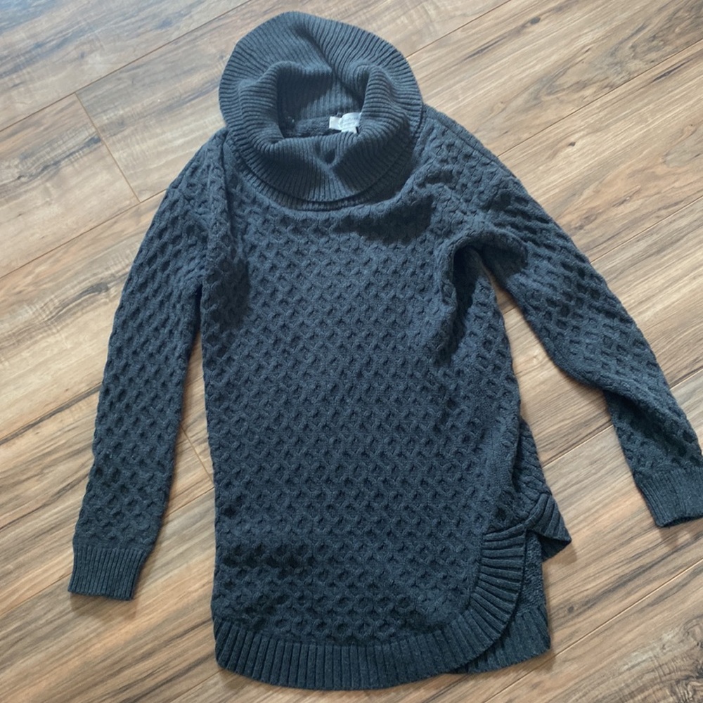 Grey Motherhood Maternity Cable Knit Sweater Sz S